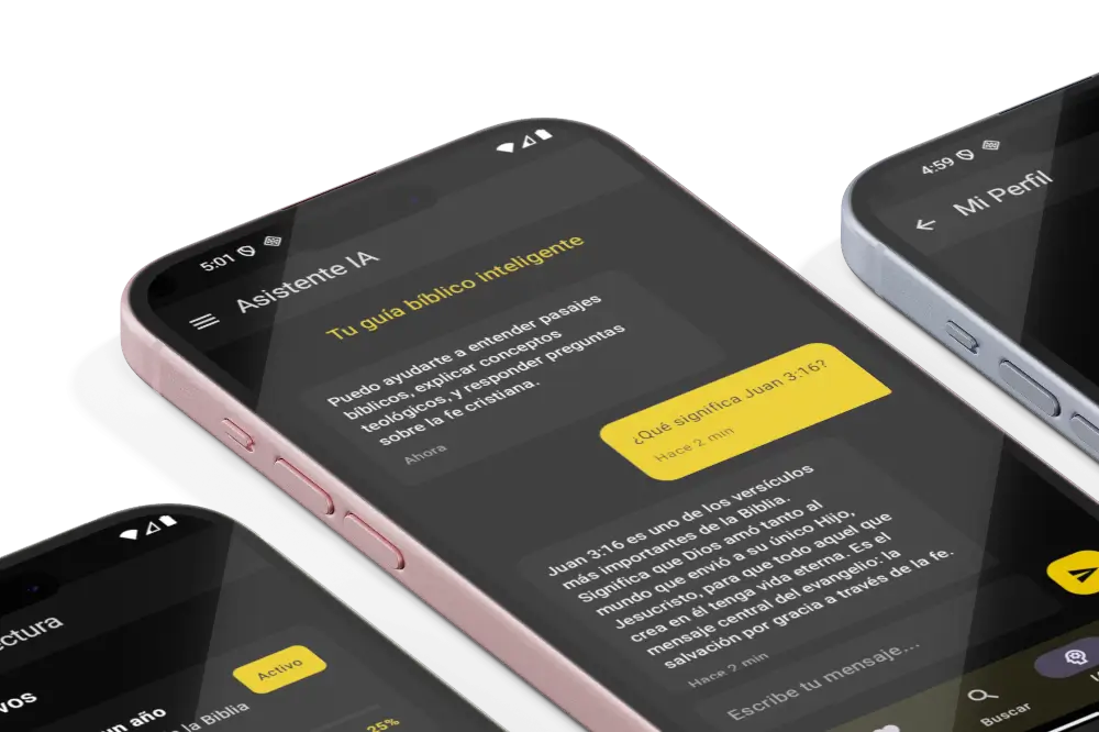 Asistente IA explicando Juan 3:16